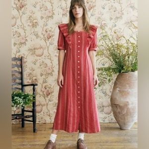 open to trades! Christy Dawn NWT Darcy Dress Red Zinnia Medium